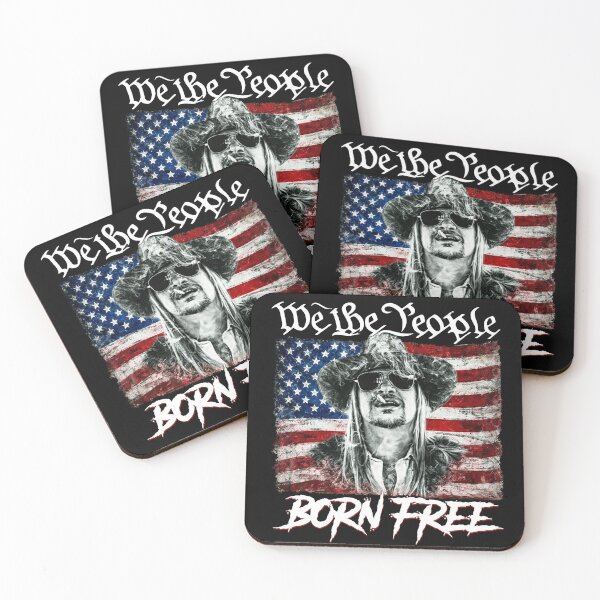 Item preview, We The People Born Free Kid Rock American flag designed and sold by EdificaturasArt.