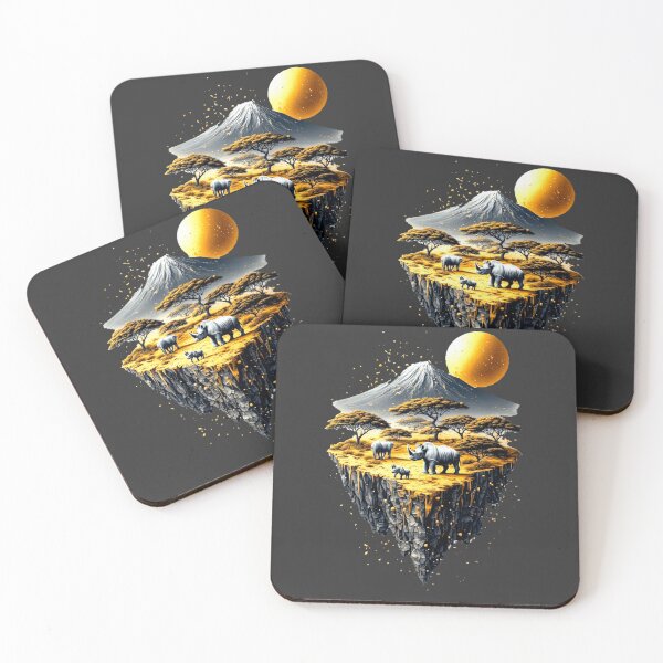 Item preview,  Elemental Gold: The Majestic Five -rhino– Carbon Edition designed and sold by Shift-Bloom.