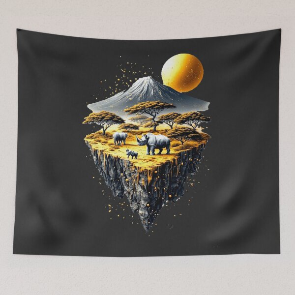 Item preview,  Elemental Gold: The Majestic Five -rhino– Carbon Edition designed and sold by Shift-Bloom.