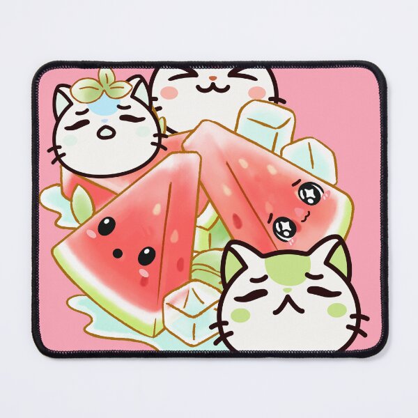 Item preview, Cute Kawaii Cats and Icy Watermelon designed and sold by Kanniax.