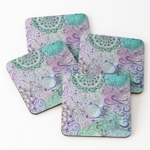 Item preview, watercolor mandala painting designed and sold by sweetb3rry.