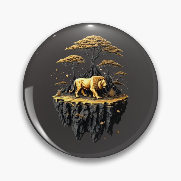 Item preview, Elemental Gold: The Majestic Five -lion– Carbon Edition designed and sold by Shift-Bloom.
