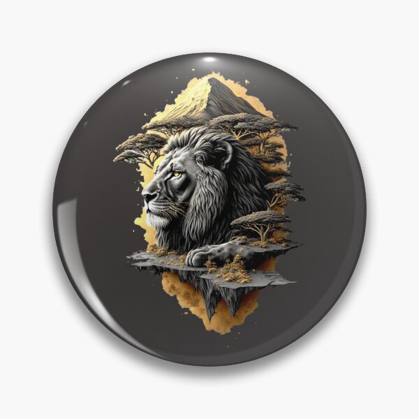 Item preview,  Elemental Gold: The Majestic Five -lion– Carbon Edition /Special Edition designed and sold by Shift-Bloom.