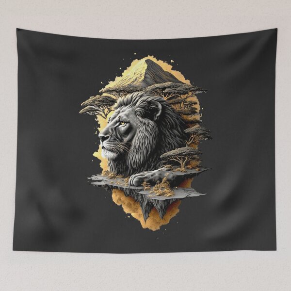 Item preview,  Elemental Gold: The Majestic Five -lion– Carbon Edition /Special Edition designed and sold by Shift-Bloom.