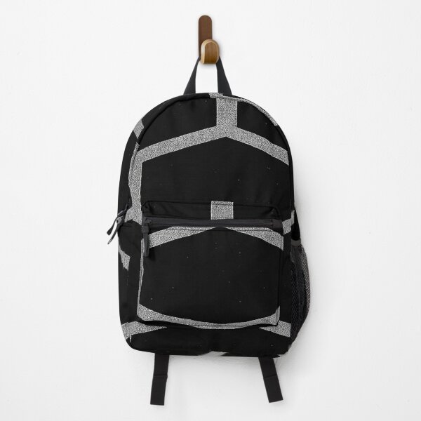 Item preview, Bold Silver Hexagon Grid – Geometric Black Pattern designed and sold by nigejohn.