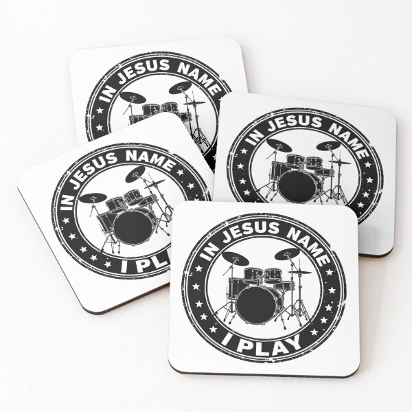Item preview, In Jesus Name I Play Drummer designed and sold by LunaMagicStudio.