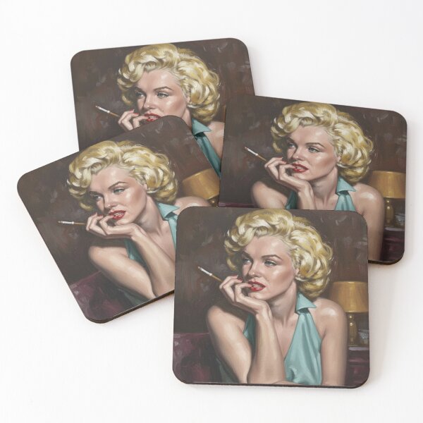 Item preview, Midnight Muse: Marilyn Monroe Vintage Lounge Portrait designed and sold by Art's Diner.