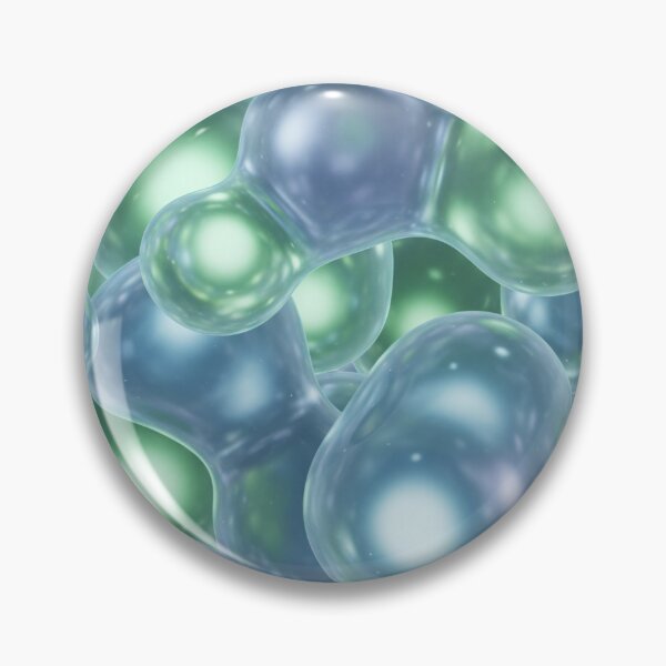 Item preview, Aqua & Mint Glass Bubbles – Soft 3D Abstract designed and sold by Kaleidoscope Print.