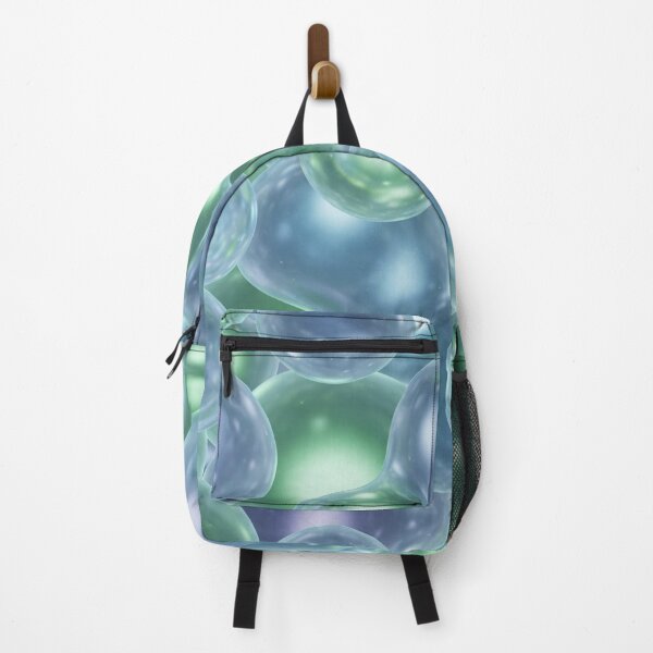 Item preview, Aqua & Mint Glass Bubbles – Soft 3D Abstract designed and sold by Kaleidoscope Print.
