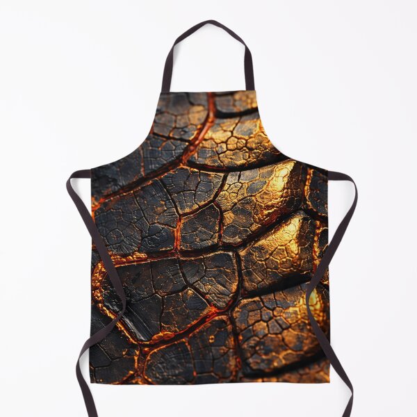 Item preview, Molten Gold Cracks in Black Stone – Lava Texture Abstract designed and sold by Kaleidoscope Print.