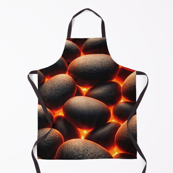 Artikelvorschau, Hot Stone Glow – Abstrakte Textur aus Lavaglut-Kieseln entworfen und verkauft von Kaleidoscope Print.