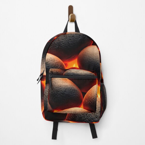Item preview, Hot Stone Glow – Lava Ember Pebbles Abstract Texture designed and sold by Kaleidoscope Print.