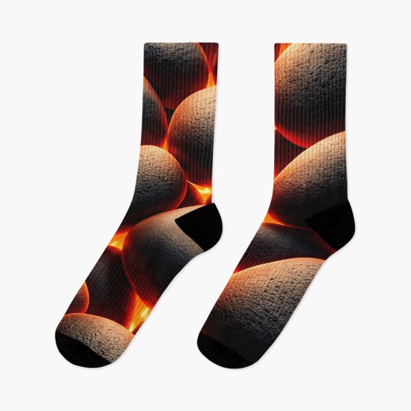 Item preview, Hot Stone Glow – Lava Ember Pebbles Abstract Texture designed and sold by Kaleidoscope Print.