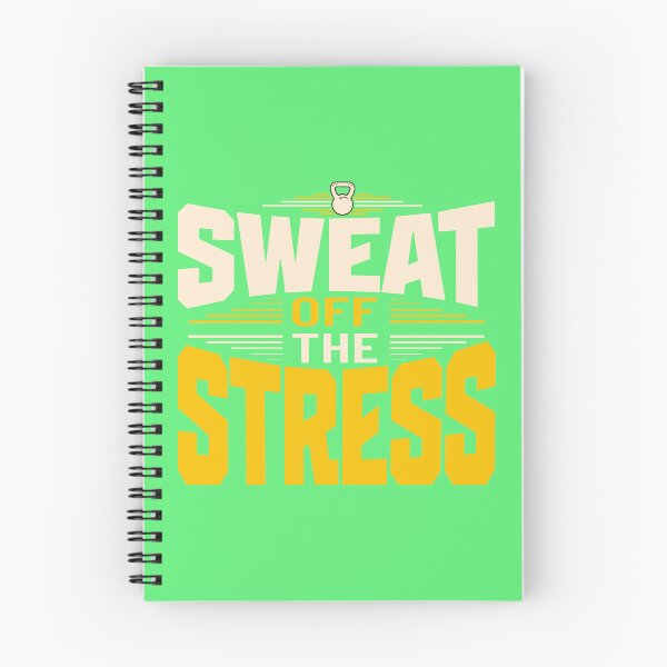 Item preview, Sweat Off The Stress - Motivational Kettlebell Fitness Typography designed and sold by Abaseen.