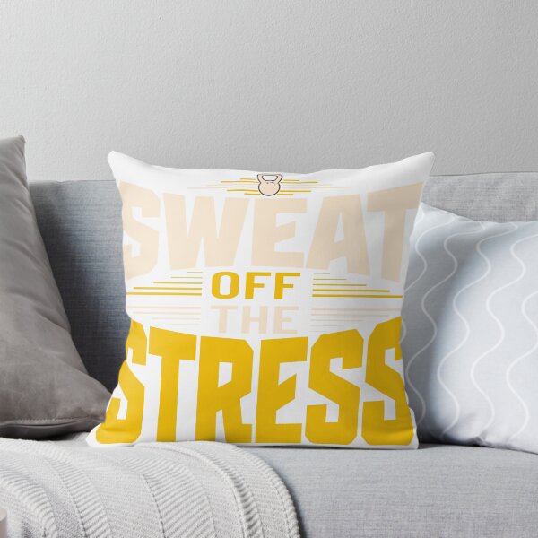 Item preview, Sweat Off The Stress - Motivational Kettlebell Fitness Typography designed and sold by Abaseen.