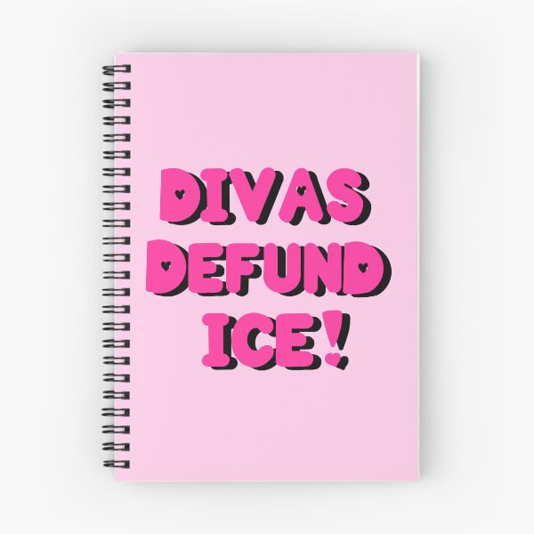Item preview, Divas Defund ICE! - Pink Bubble Letter Print designed and sold by DesignsByADiva.