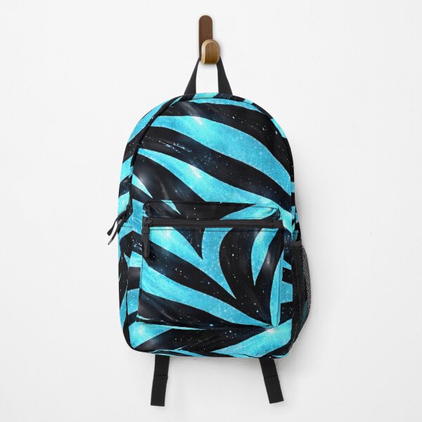 Item preview, Ice Blue Galaxy Zebra – Cosmic Glitter Stripes designed and sold by Kaleidoscope Print.