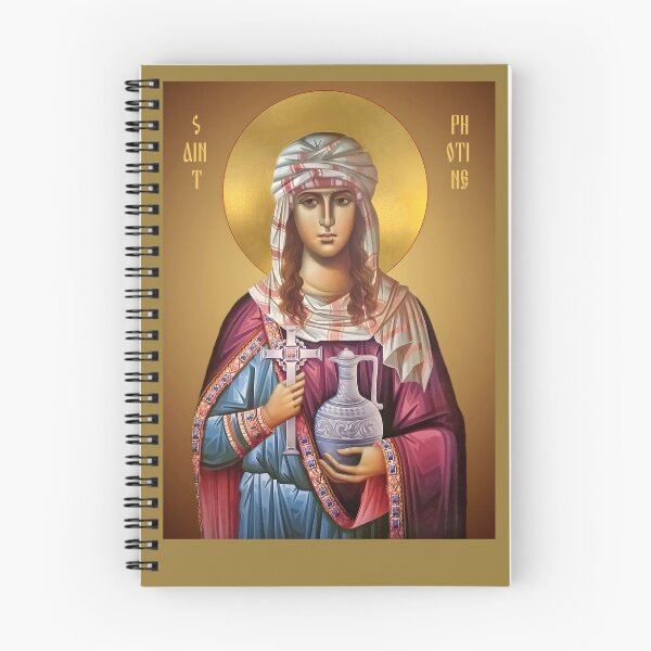 Item preview, Icon SAINT PHOTINE,Saint Photine the Samaritan, Orthodox icon designed and sold by orthodox-icon.