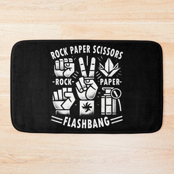 Item preview, Rock Paper Scissors Flashbang – Gamer Humor FPS Meme Design designed and sold by OlizaPrint.