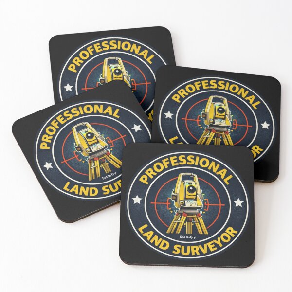 Item preview, Professional Land Surveyor Badge Surveying Emblem designed and sold by Virelo.
