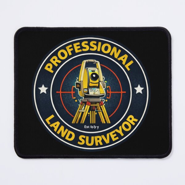 Item preview, Professional Land Surveyor Badge Surveying Emblem designed and sold by Virelo.