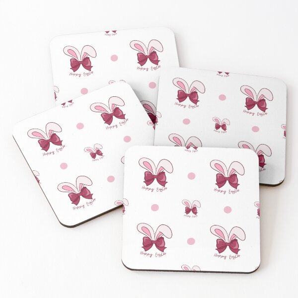 Item preview, Cute Happy Easter Bunny Ears Pattern - Pink Bows and Polka Dots Holiday Design designed and sold by LYAN-STORE.