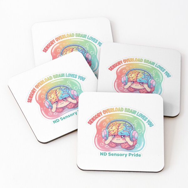 Item preview, Sensory Overload Brain Loves You ND Pride Sticker designed and sold by OrikuStudio.