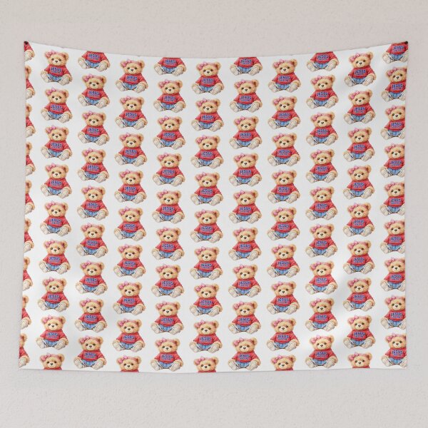 Item preview, Jesus Loves Me Teddy Bear Kid Shirt designed and sold by Happy'CLICK'.