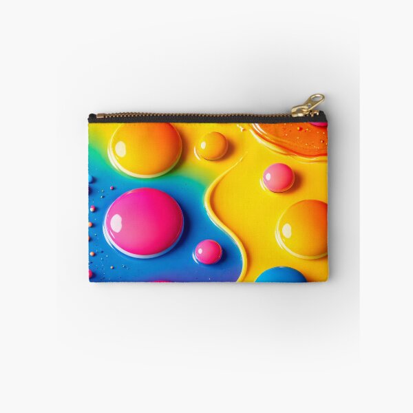 Item preview, Rainbow Candy Drops – Glossy Neon Liquid Abstract designed and sold by Kaleidoscope Print.