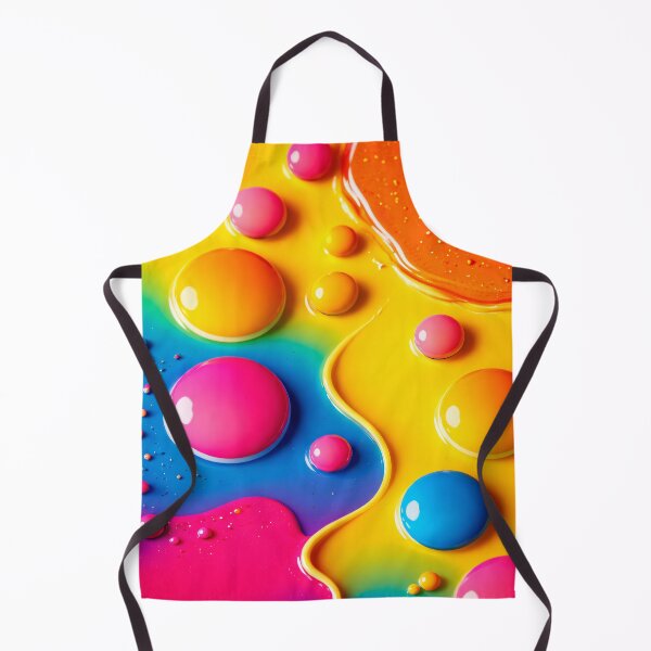 Item preview, Rainbow Candy Drops – Glossy Neon Liquid Abstract designed and sold by Kaleidoscope Print.