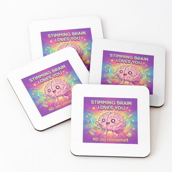 Item preview, Stimming Brain Loves You ND Joy Pride Sticker designed and sold by OrikuStudio.