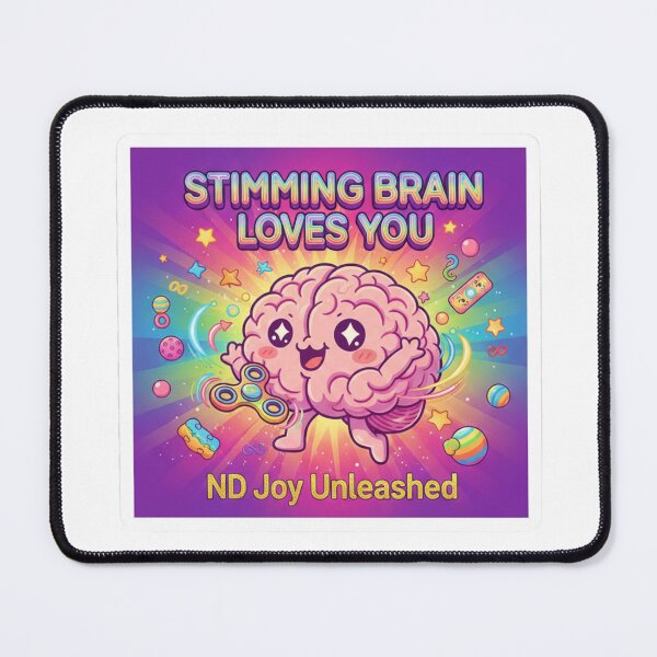 Item preview, Stimming Brain Loves You ND Joy Pride Sticker designed and sold by OrikuStudio.