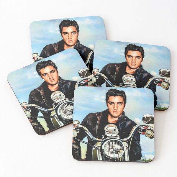 Item preview, The King of the Road: Elvis Presley Vintage Motorcycle Art designed and sold by Art's Diner.