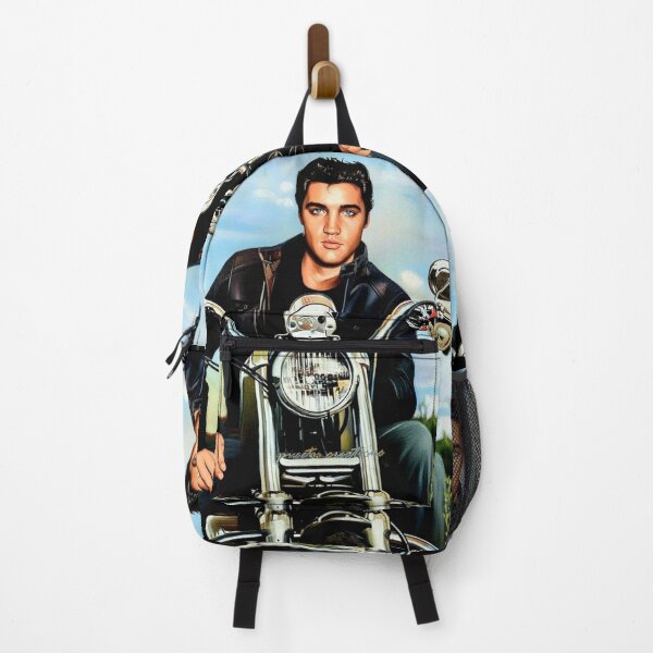 Item preview, The King of the Road: Elvis Presley Vintage Motorcycle Art designed and sold by Art's Diner.