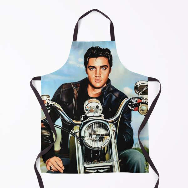 Item preview, The King of the Road: Elvis Presley Vintage Motorcycle Art designed and sold by Art's Diner.