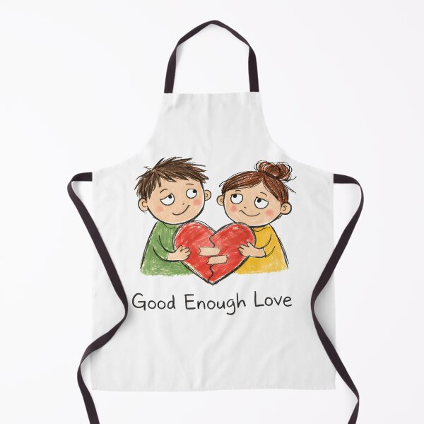 Item preview, Good Enough Love, Cute Valentine Crayon Style Illustration designed and sold by LEFTERIS-DESIGN.