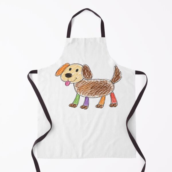 Item preview, Toddler Style Dog Drawing, Crayon Style Art designed and sold by LEFTERIS-DESIGN.