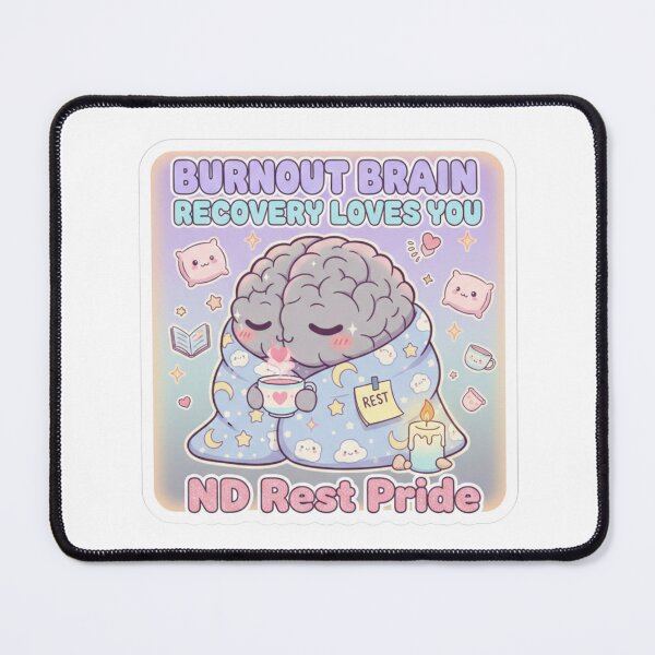 Item preview, Burnout Brain Recovery Loves You ND Healing Sticker designed and sold by OrikuStudio.