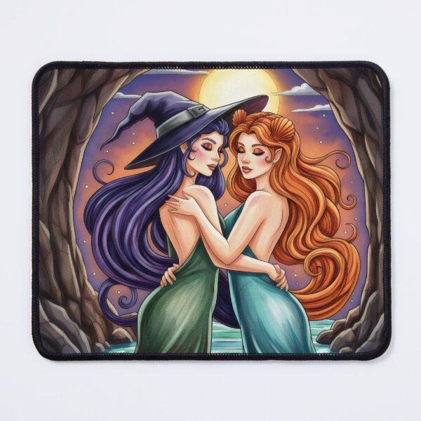 Item preview, Moonlit Witch Sisters Embrace designed and sold by Shoot-The-Moon.