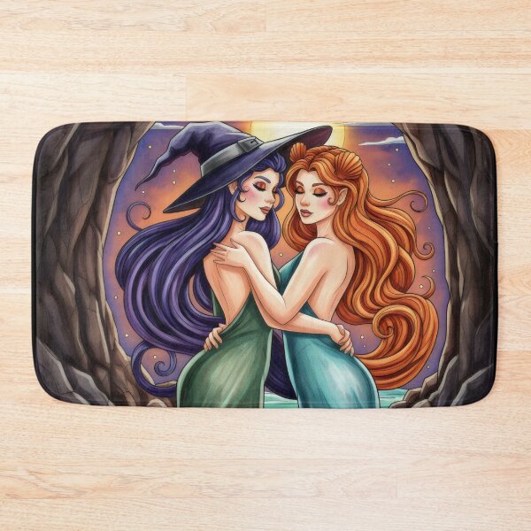 Item preview, Moonlit Witch Sisters Embrace designed and sold by Shoot-The-Moon.