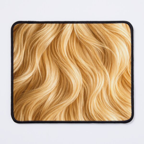 Item preview, Golden Blonde Waves – Realistic Hair Texture Abstract designed and sold by Kaleidoscope Print.