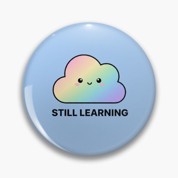 Item preview, Still Learning  || Kawaii Pastel Rainbow Cloud designed and sold by TeerificThreads.