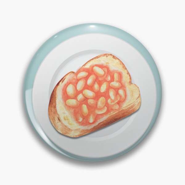 Item preview, Café food art kitchen poster - Beans on toast designed and sold by oyptjewellery.