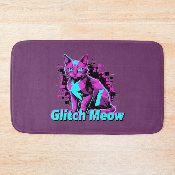 Item preview, Glitch Cat Vaporwave- T SHIRT designed and sold by CryptoCactus.
