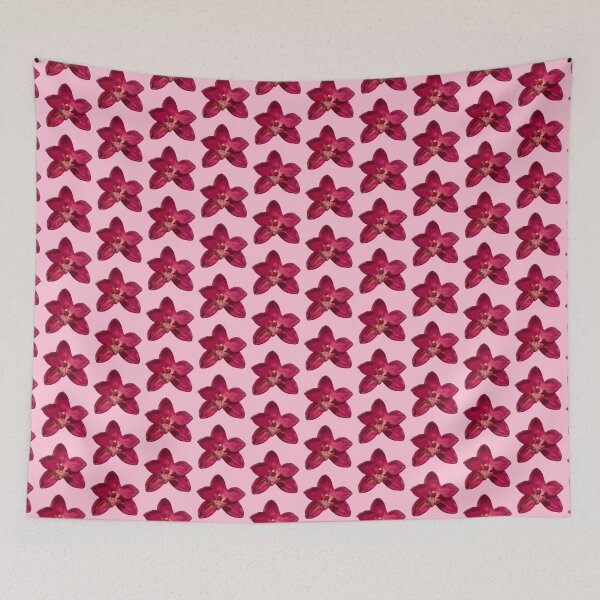 Item preview, maroon pink orchid flower sticker  designed and sold by inainart.