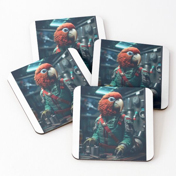 Item preview, Space Mechanical Parrot - Starship Technician designed and sold by Hipatye26.