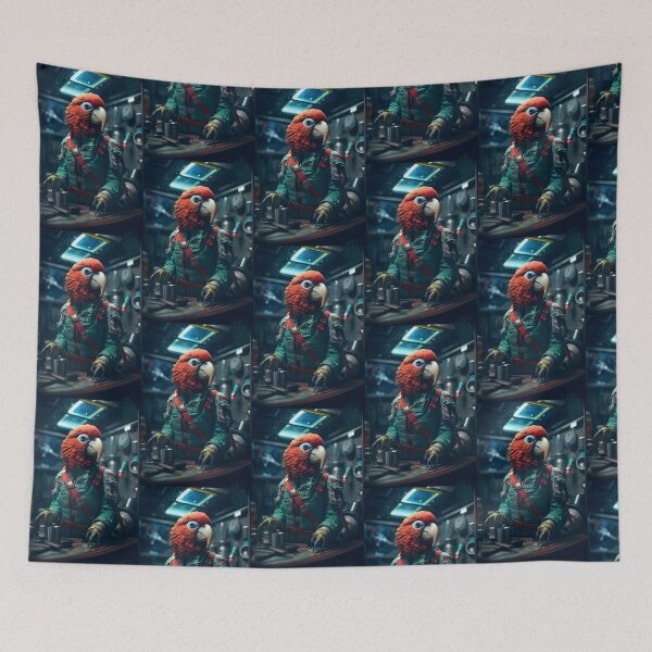 Item preview, Space Mechanical Parrot - Starship Technician designed and sold by Hipatye26.