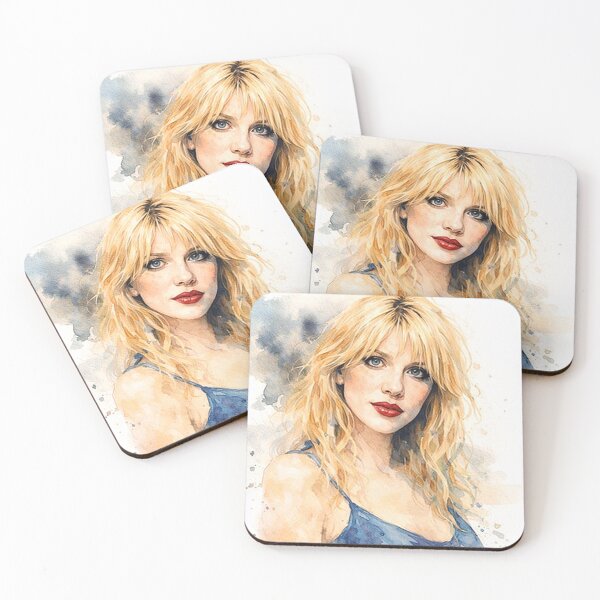 Item preview, Courtney Love Watercolor Magic designed and sold by LuluLeb.