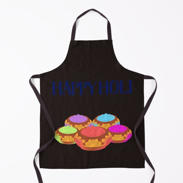 Item preview, Happy Holi Festival of Colors - Colorful Gulal Pots Design designed and sold by AestheticAbhi.
