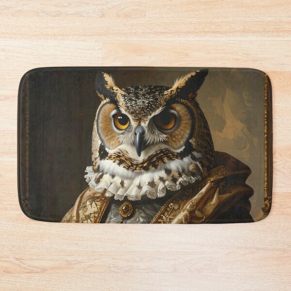 Item preview, Royal Aristocratic Owl Renaissance Portrait Painting designed and sold by Rutvain.